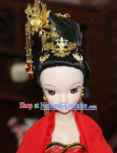 Traditional Chinese Women Qing Empress Headpiece Princess Headdress Palace Hair Decorations Royal Hair Sticks Head Gear Hair Decoration Set