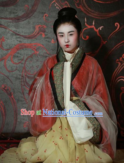 Special Events Ancient Chinese Hanfu Wedding Dress Hanbok Kimono Complete Set for Women