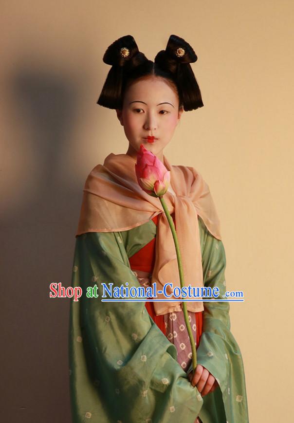 Ancient Chinese Lady Female Black Wigs