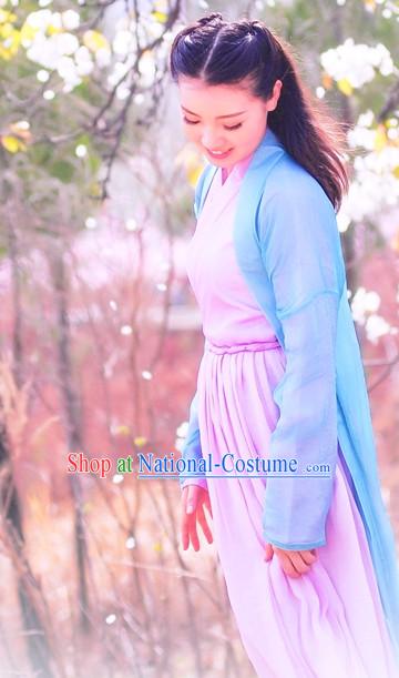 Chinese Traditional Hanfu Clothing Complete Set for Women