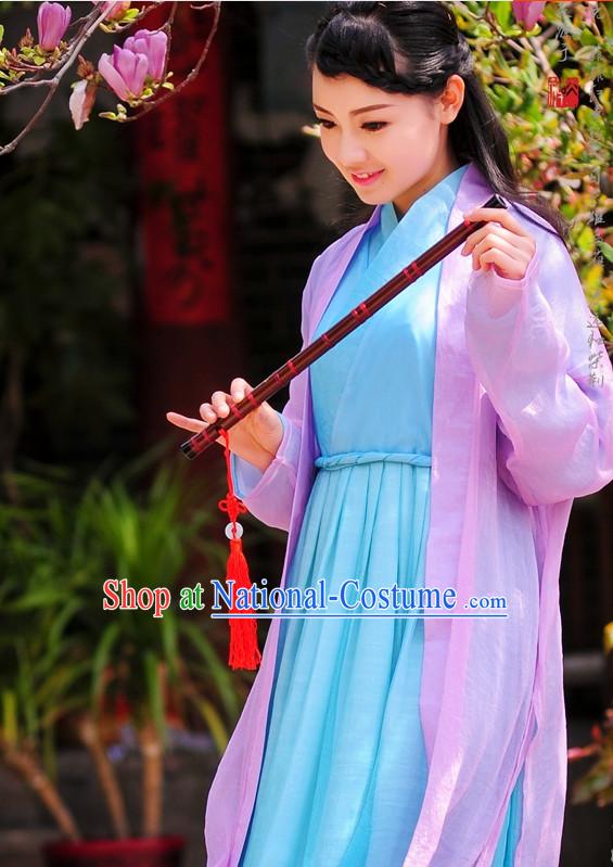 Traditional Chinese Stage Hanfu Costume Opera Historical Costumes Dresses Complete Set for Women