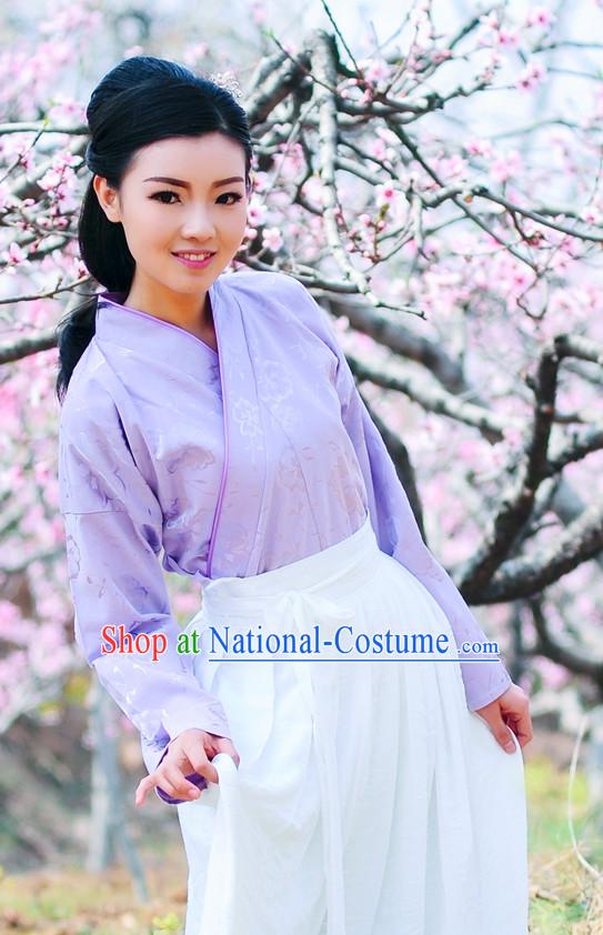 Traditional Chinese Stage Hanfu Costume Opera Historical Dress Complete Set for Women Girls