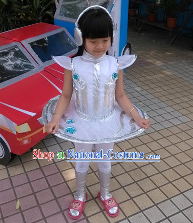 Traditional Chinese Yangge, Children Fan Dancing Wholesale Costume, Folk Dance Yangko Costume Dancewear for Kids