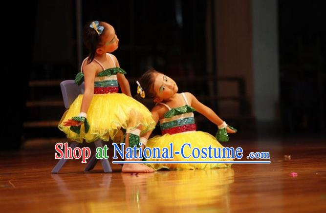 Traditional Chinese Yangge, Children Fan Dancing Wholesale Costume, Folk Dance Yangko Costume Dancewear for Kids