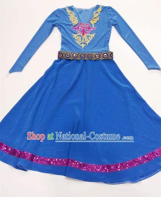 Traditional Chinese Yangge Children Fan Dancing Costume Folk Dance Yangko Costume for Women