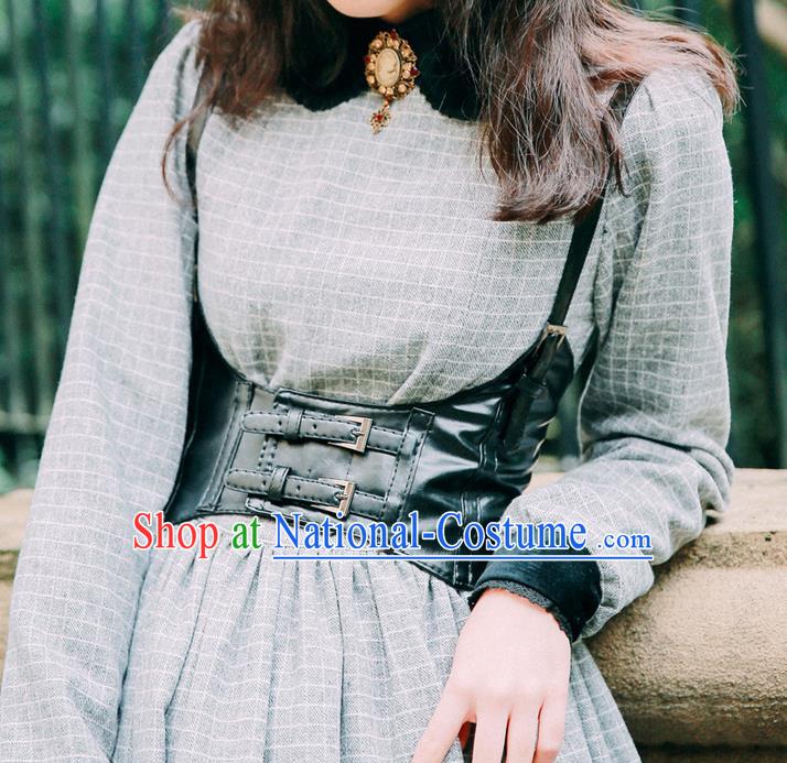 Traditional Classic Women Clothing, Traditional Classic Waist, British Restoring Ancient Gothic Wide Waist Belt Vest for Women