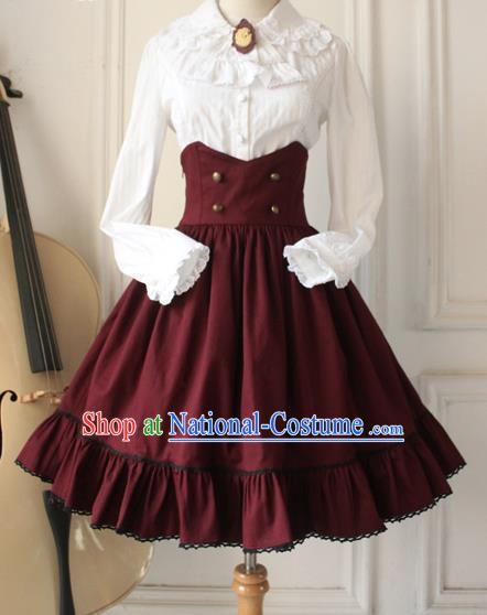 Traditional Classic Women Clothing, Traditional Classic Woolen High Waist Skirt,  Short Dress for Women