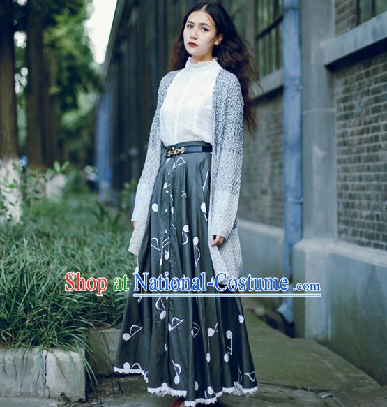 Traditional Classic Women Clothing, Traditional Classic Long Expansion Skirt for Women