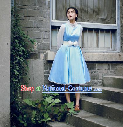 Traditional Classic Elegant Women Costume One-Piece Dress, Restoring Ancient Princess Jumper Simple Giant Swing Sundress for Women