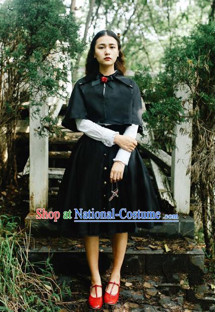 Traditional Classic Elegant Women Costume Cape, Restoring Ancient Gothic Princess Cape Jacket for Women