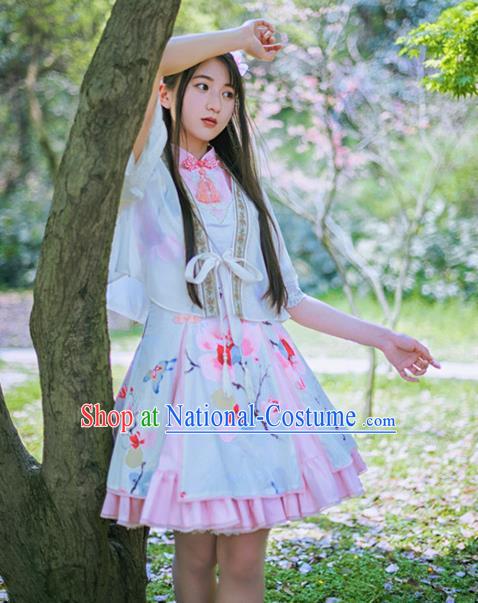 Traditional Classic Chinese Elegant Women Costume Improved Hanfu Coat, Restoring Ancient Princess Embroidery Blouse for Women