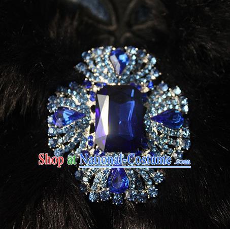 Traditional Classic Ancient Jewelry Accessories Restoring Brooch, Elegant Baroque Crystal Breastpin for Women