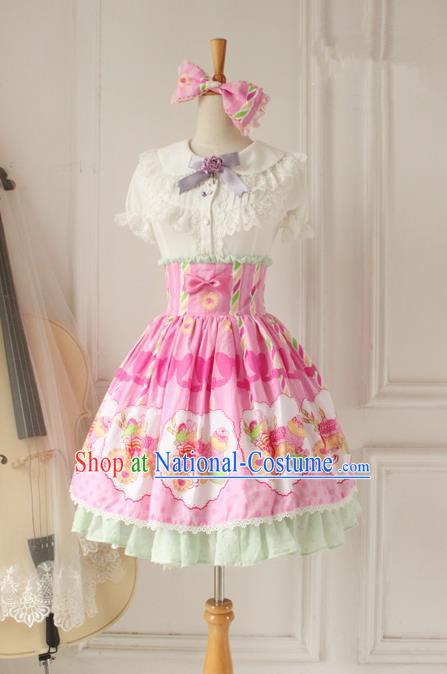 Traditional Classic Elegant Women Costume Fishbone Bust Skirt, Restoring Ancient Princess High Waist Sweet Giant Swing Skirt for Women