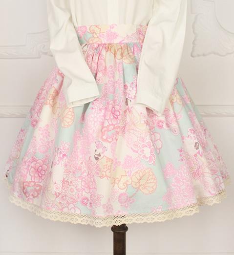 Traditional Japanese Restoring Ancient Kimono Costume Small Skirt, China Modified Short Sweet Lace Skirt for Women