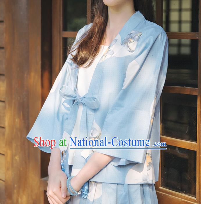 Traditional Japanese Restoring Ancient Kimono Costume Haori Smock, China Kimono Modified Coat Short Cardigan for Women