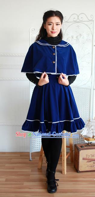 Traditional Classic Elegant Women Costume Complete Set Cloak and Dust Coat Bust Skirt, Restoring Ancient Cape and Coat Skirt for Women