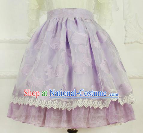 Traditional Classic Elegant Women Costume Bust Skirt, Restoring Ancient Princess Bubble Skirt Giant Swing Lace Skirt for Women