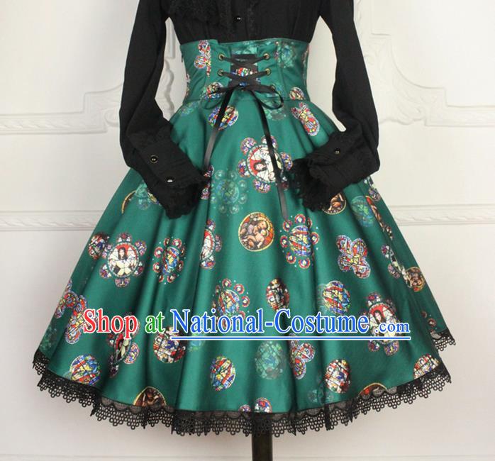 Traditional Classic Elegant Women Costume Fishbone Bust Skirt, Restoring Ancient Princess Drawnstring Gothic Giant Swing Skirt for Women