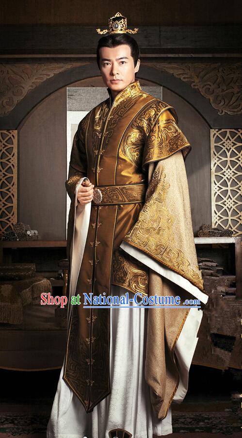 Traditional Chinese Ancient Men Costumes, Ancient Chinese Cosplay General Swordsmen Prince Costume Armour Complete Set for Men