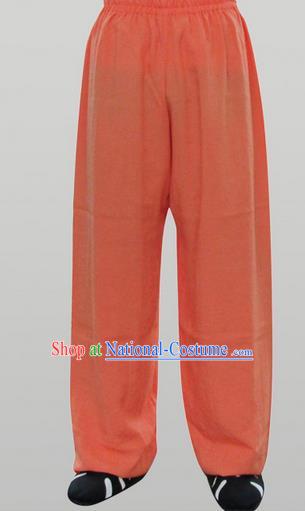 Traditional Chinese Wudang Uniform Taoist Linen Pants Wu Gong Trousers, Chinese Tang Suit Wushu Clothing Tai Chi Bloomers for Men