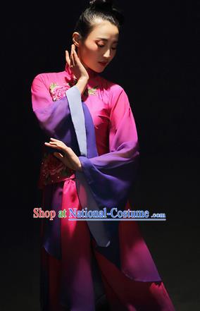 Traditional Chinese Classical Yangko Dance Dress, Yangge Fan Dancing Costume Suits, Folk Dance Yangko Costume for Women