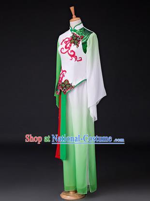 Traditional Chinese Classical Yangko Dance Dress, Yangge Fan Dancing Costume, Folk Dance Yangko Costume for Women