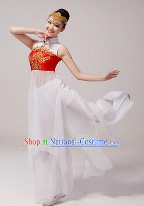 Traditional Chinese Classical Yangko Dance Dress, Yangge Fan Dancing Costume Umbrella Dance Suits, Folk Dance Yangko Costume for Women