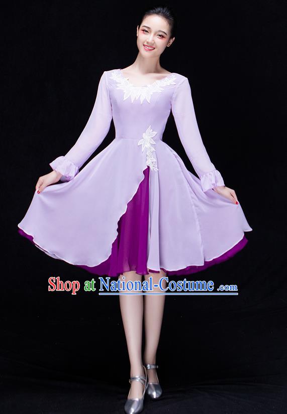 Traditional Chinese Classic Stage Performance Chorus Modern Dance Costumes Bubble Dress, Chorus Competition Costume, Compere Costumes for Women