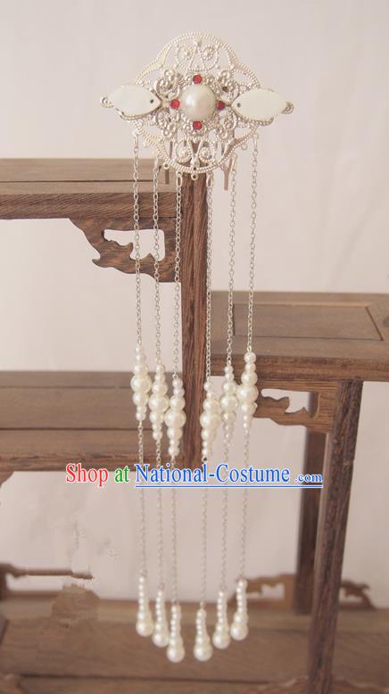 Traditional Chinese Ancient Jewelry Accessories, Ancient Chinese Hair Accessories Imperial Hairpin Pearl Hair Comb for Women