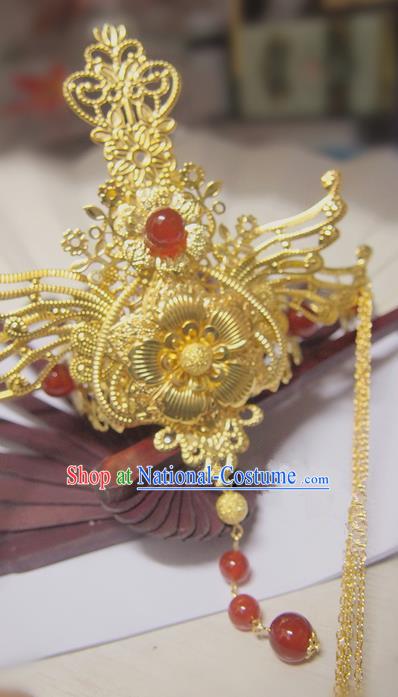 Traditional Chinese Ancient Jewelry Accessories, Ancient Chinese Imperial Princess Wedding Hair Phoenix Coronet, China Wedding Bride Hairpin  for Women