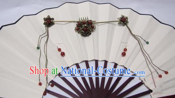 Traditional Chinese Ancient Jewelry Accessories, Ancient Chinese Imperial Princess Wedding Hair Step Shake Phoenix Hair Comb, China Wedding Bride Hairpin for Women