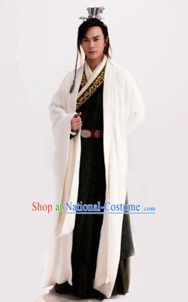 Traditional Chinese Ancient Men Costumes, Ancient Chinese Cosplay General Swordsmen Roayl Prince Embroidered Costume Complete Set for Men