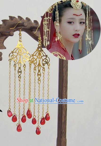 Traditional Chinese Ancient Jewelry Accessories, Ancient Chinese Imperial Princess Wedding Earrings for Women