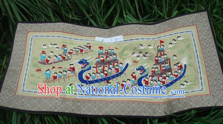 Traditional Chinese Miao Nationality Classic Hand Made Embroidery Flake-One Hundred of Children