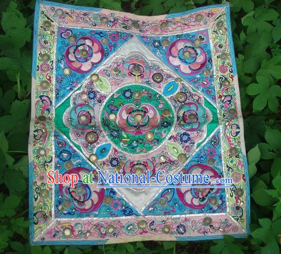 Traditional Chinese Miao Nationality Classic Hand Made Profile Embroidery Flake