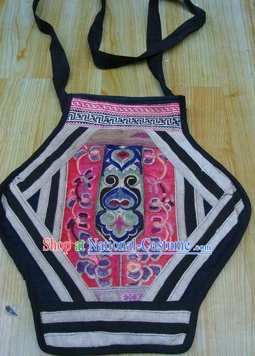 Traditional Chinese Miao Nationality Palace Handmade Embroidery Bag Hmong Handmade Embroidery Hanging Package for Women