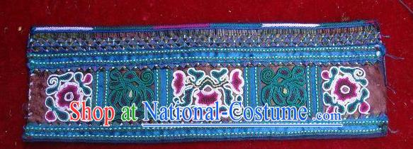 Traditional Chinese Miao Nationality Embroidery Belts, Hmong Handmade Embroidery Belt for Women