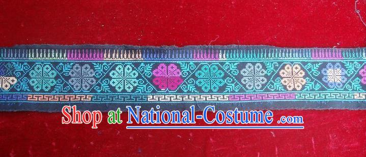 Traditional Chinese Miao Nationality Embroidery Belts, Hmong Handmade Embroidery Belt for Women