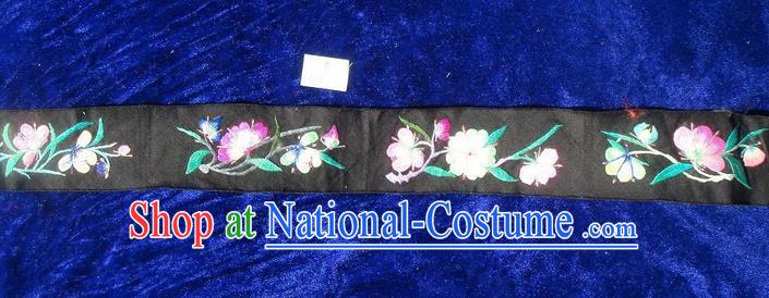 Traditional Chinese Miao Nationality Embroidery Belts, Hmong Handmade Embroidery Belt for Women