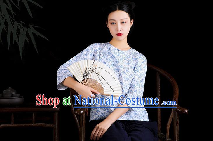 Traditional Classic Women Clothing, Traditional Classic Chinese Republic Of China Cotton Chinese Plate Buttons Jacket Chinese Blouse for Women