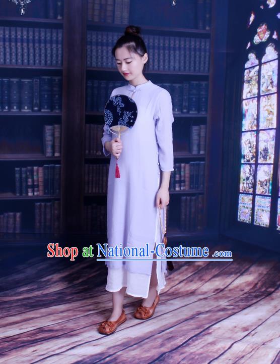 Traditional Chinese Female Costumes,Chinese Acient Clothes, Chinese Plate Buttons Cheongsam, Tang Suits Hanfu Blouse for Women