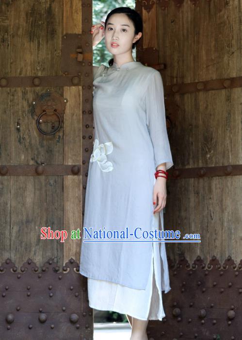 Traditional Chinese Female Costumes, Chinese Acient Clothes, Chinese Cheongsam, Tang Suits Slant Opening Plate Buttons Blouse for Women