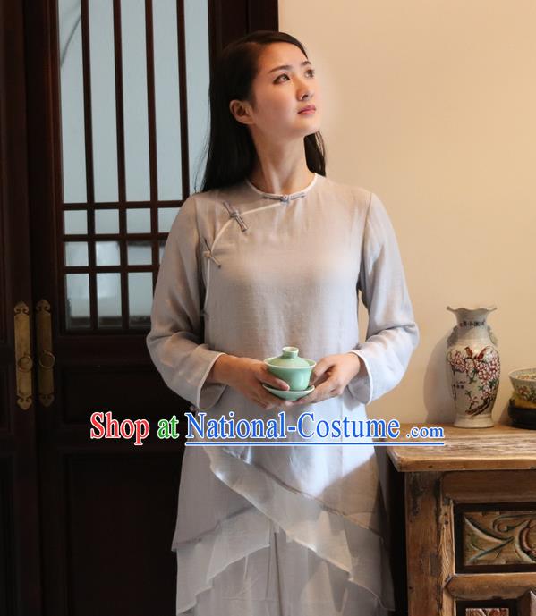 Traditional Chinese Female Costumes, Chinese Acient Hanfu Clothes, Chinese Cheongsam, Tang Suits Plate Buttons Dress for Women