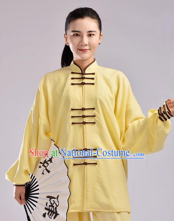 Top Signature Cotton Kung Fu Costume Martial Arts Kung Fu Training Uniform Gongfu Shaolin Wushu Clothing Tai Chi Taiji Teacher Suits Uniforms for Women