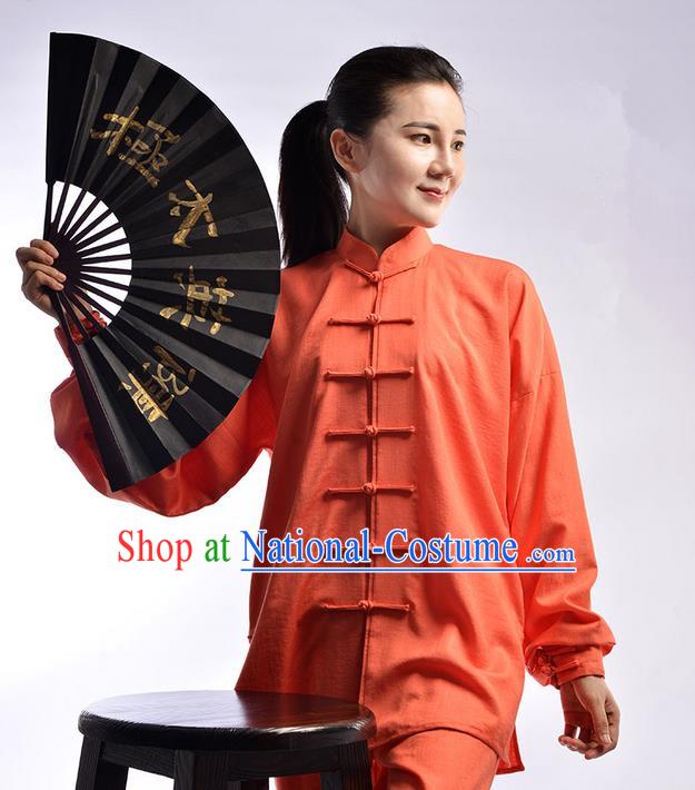 Top Signature Cotton Kung Fu Costume Martial Arts Kung Fu Training Uniform Gongfu Shaolin Wushu Clothing Tai Chi Taiji Teacher Suits Uniforms for Women