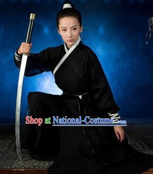 Traditional Chinese Costume Chinese Ancient Swordswomen Dress, Ming Dynasty Swordsmen Costume for Women