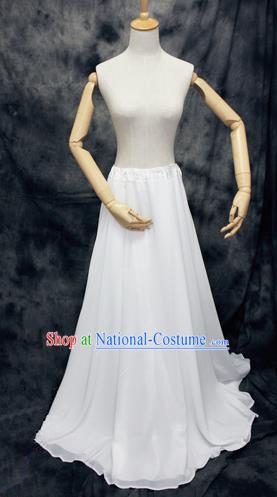 Chinese Ancient Cosplay Costumes, Chinese Traditional Clothes Double-Deck Base Skirts, Ancient Chinese Cosplay Chiffon Skirt for Women