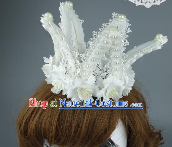 Top Performance Catwalks Headwear Halloween Cosplay Hair Accessories Mask headpiece