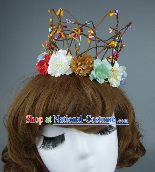 Top Performance Catwalks Headwear Halloween Cosplay Hair Accessories Mask headpiece