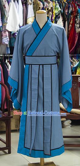 Traditional Ancient Chinese Scholar Costume, Asian Chinese Ming Dynasty Booksir Long Robe Clothing for Men